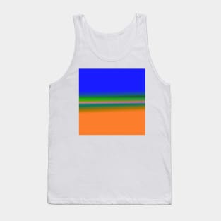 BROWN BLUE TEXTURE ART Tank Top